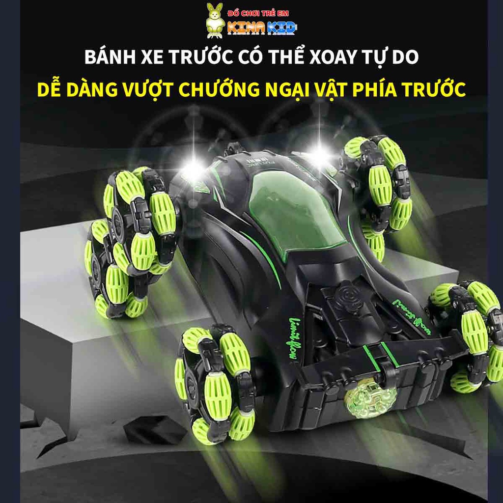 Xe ô tô 6 bánh điều khiển từ xa Goeswe, có chức năng biến đổi cánh tay robot vượt chướng ngại vật dễ dàng