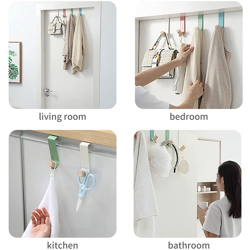 Bộ 6 Móc Treo Đồ Bằng Kim Loại Chắc Chắn Tiện Dụng