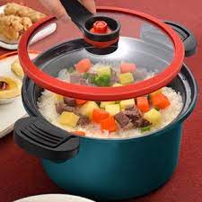 Nồi Áp Suất Chống Dính Dung Tích 3.5 Lít, Dùng Được Bếp Điện Bếp Ga Kiểu Dáng Hàn Quốc, Gọn Nhẹ Dễ Sử Dụng