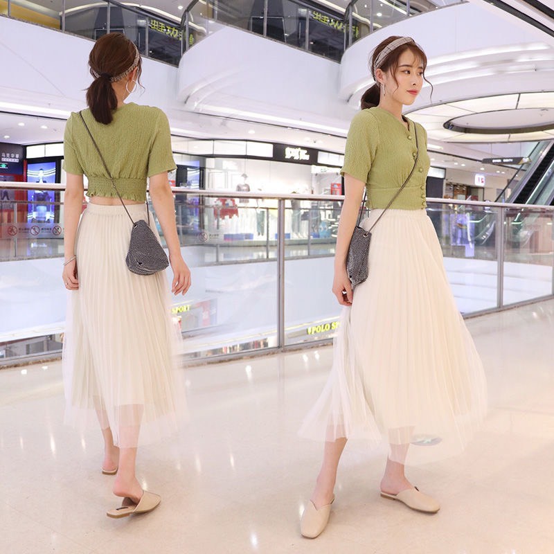 Chân váy ren xếp ly 3 lớp | BigBuy360 - bigbuy360.vn