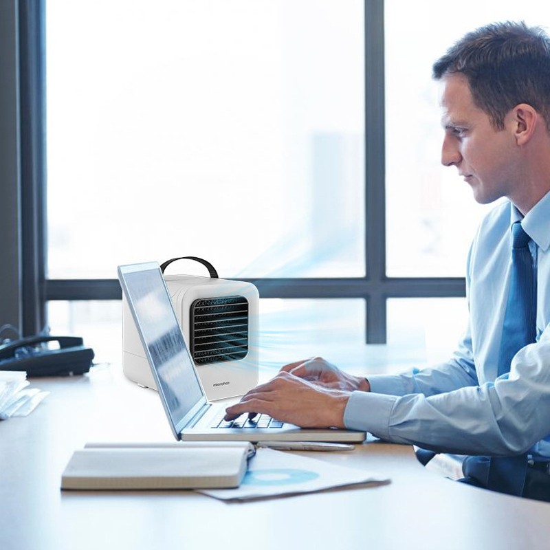 [2021] Quạt điều hòa mini xiaomi Micorohoo. Quạt hơi nước để bàn 500ml, pin sạc 4000mah dùng đến 9h | BigBuy360 - bigbuy360.vn