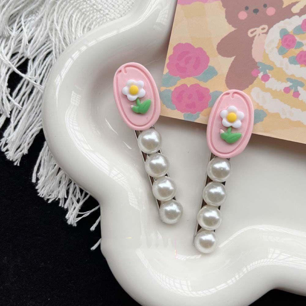 IVORY Kẹp Tóc Hoa Tulip Hồng Phong Cách Hàn Quốc Cổ Điển Cho Nữ