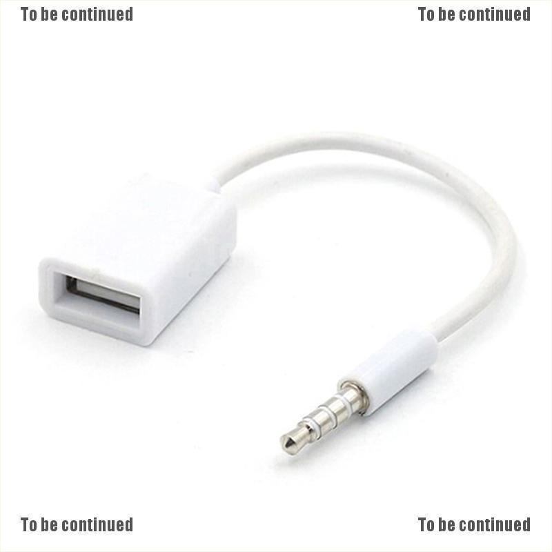 Cáp Chuyển Đổi Âm Thanh Aux Sang Usb 2.0 Giắc Cắm 3.5mm Cho Mp3 Xe Hơi