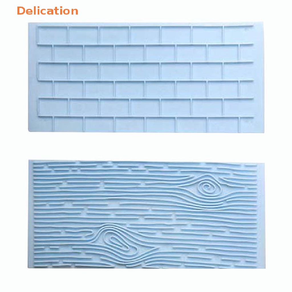 Set 2 Khuôn Làm Bánh Hình Bức Tường Gạch Lát Trang Trí Nhà Bếp