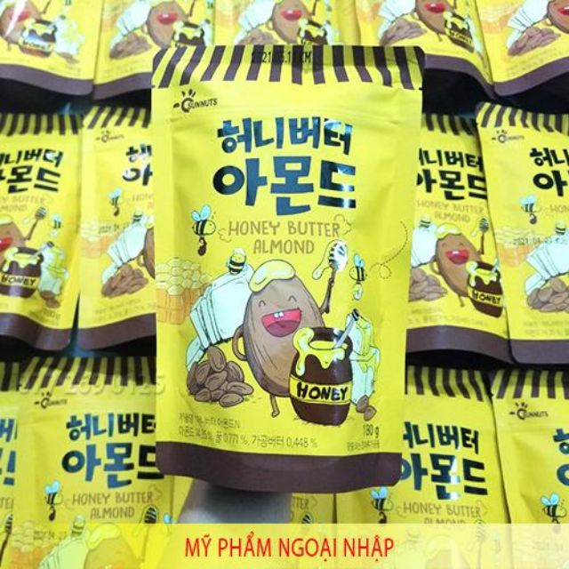 HẠNH NHÂN TẨM BƠ MẬT ONG 180g