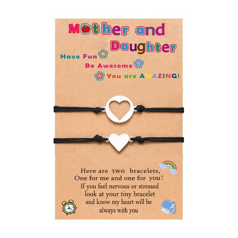 Set 2 Vòng Tay Hình Trái Tim Ghép Đôi Cho Bạn Thân