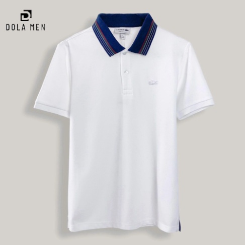 Áo Thun Polo LACOSTE LINE VIỀN CỔ Nam - Full Pack, tem, tag, code