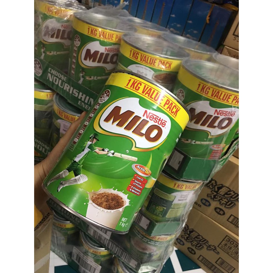 Milo Úc - Sữa Nestle Milo Úc 1kg cho nhiều lứa tuổi (Hộp thiếc) date mới 2022 ANVISHOP