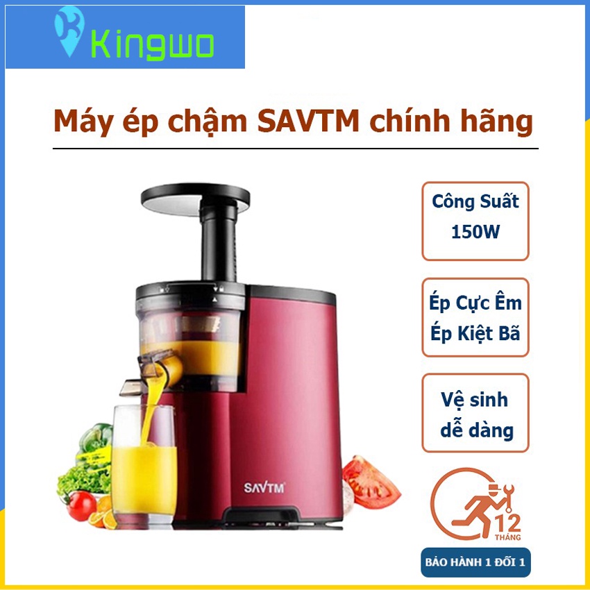 Máy ép trái cây chậm mini đa năng bằng tay giá rẻ SAVTM đời mới nhất cối xay hoa quả, công suất 150W dạng cối ép chậm