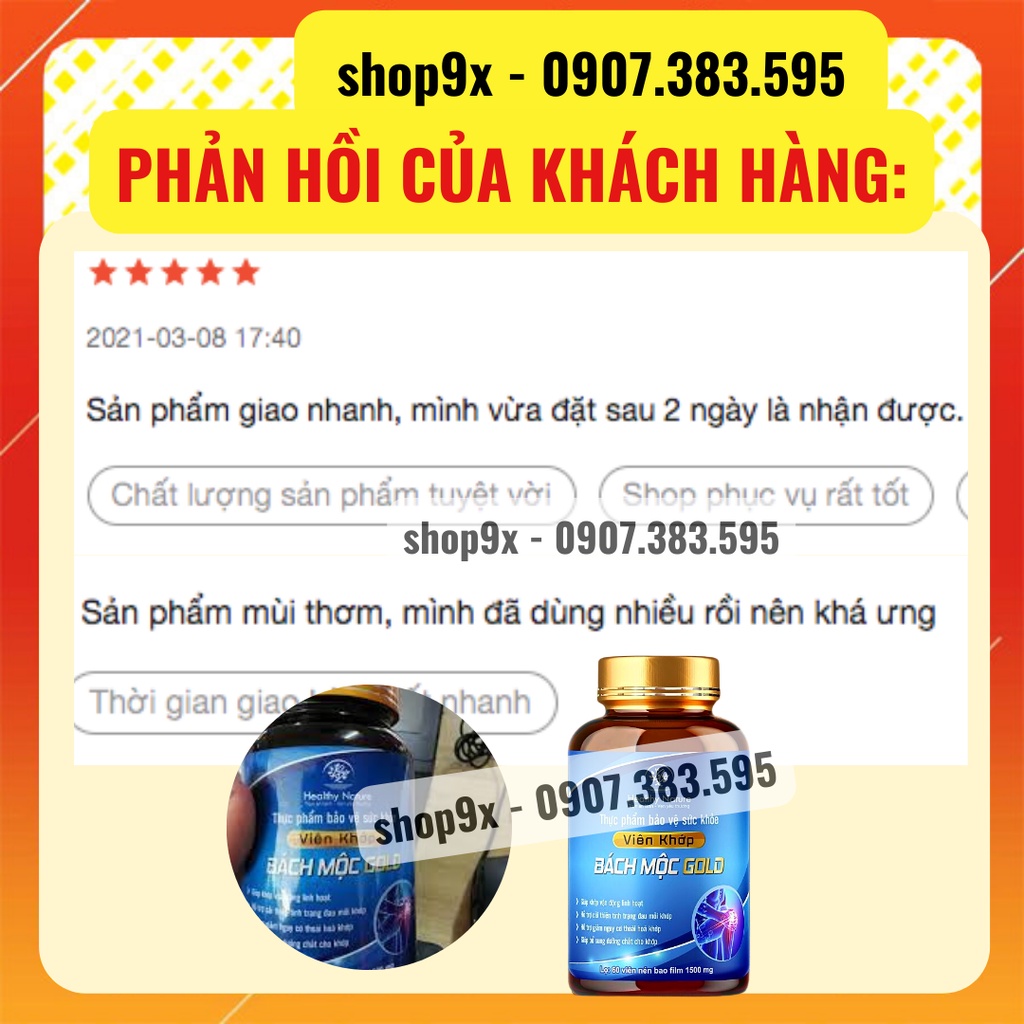 Hộp 60 Viên Bổ Xương Khớp Bách Mộc Gold I'm Nature