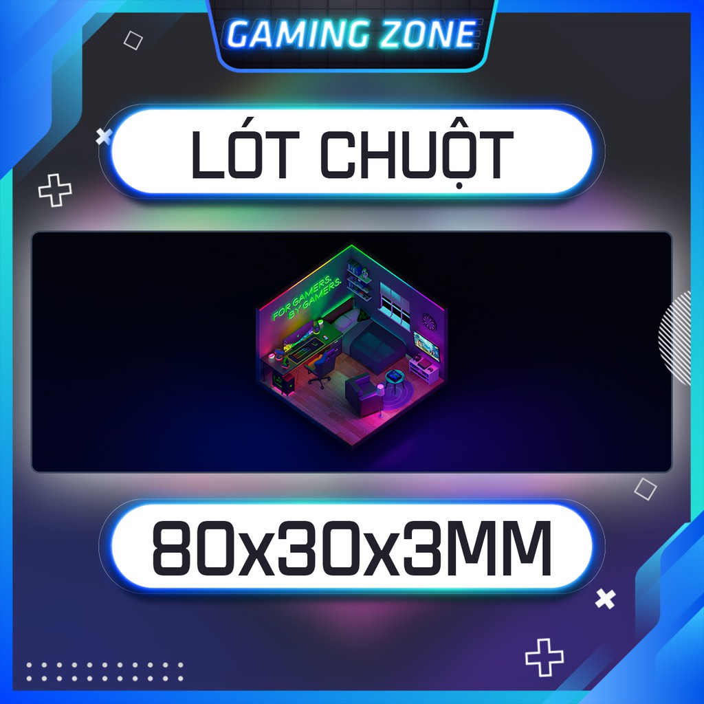 Lót chuột, bàn di chuột chơi game hình Razer Room chống trượt siêu bền siêu đẹp