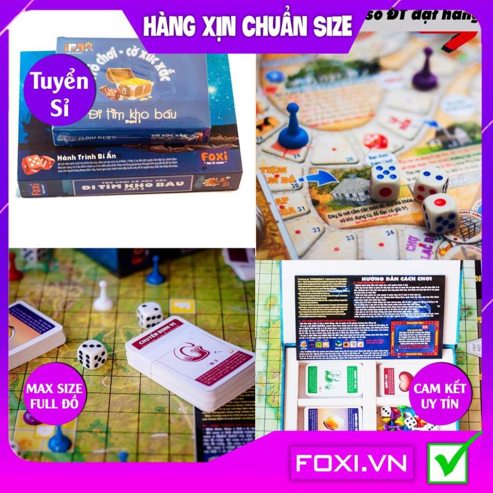 Board game-Đi tìm kho báu phần 1-Foxi-trò chơi gia đình tương tác phát triển tư duy trí tưởng tượng và vui nhộn