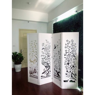 Vách ngăn bình phong Tứ Quý bằng Nhựa PVC cao cấp/ Giá bán 1 tấm đã bao gồm chân (ảnh bìa là 4 tấm), chỉ bán từ 2 tấm.