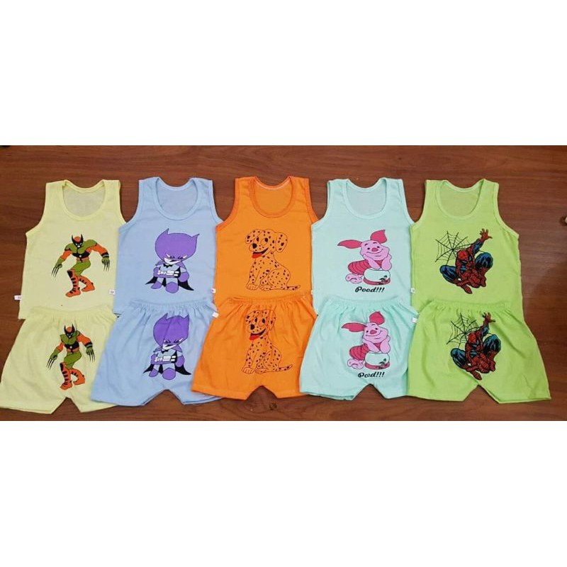 Set 5 bộ đồ ba lỗ cho bé