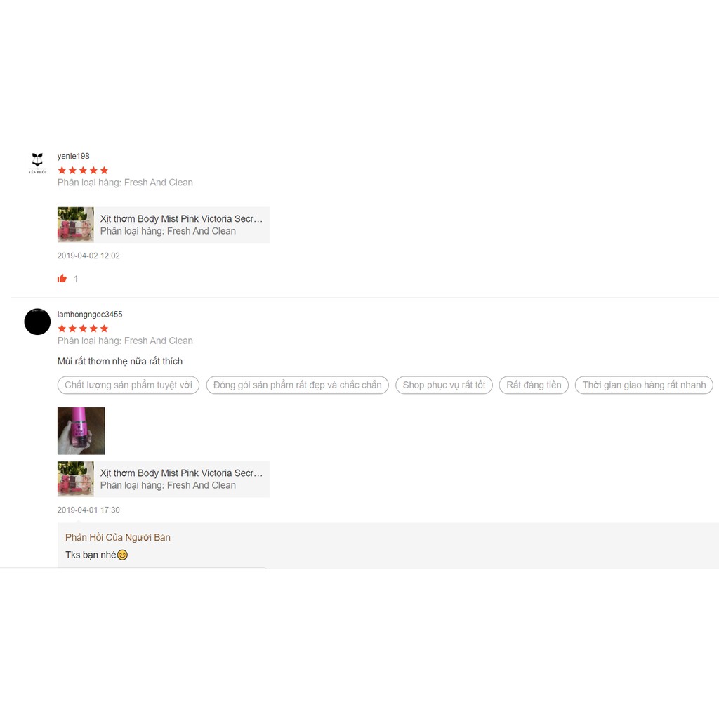 Xịt thơm Body Mist Pink Victoria Secret