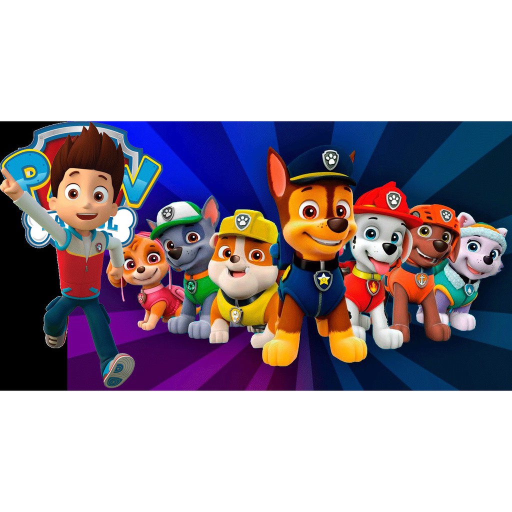 Vỉ đồ chơi mô hình đội chó cứu hộ Paw Patrol 9 chi tiết cho bé