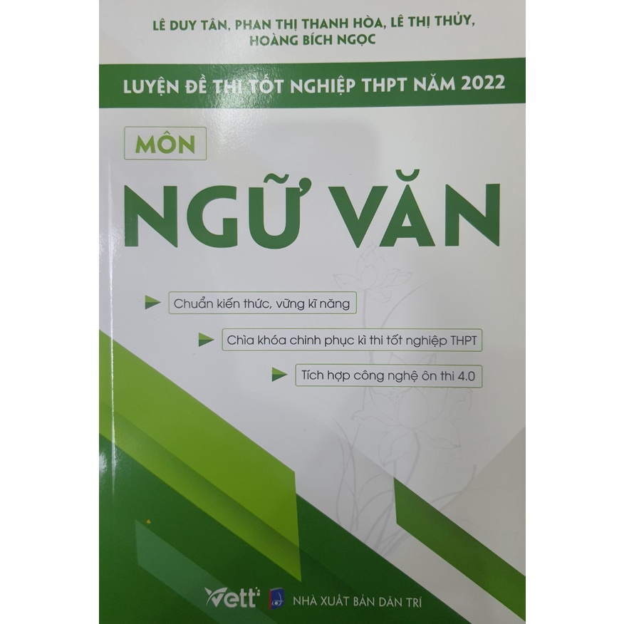 Sách - Đề luyện thi tốt nghiệp THPT năm 2022 môn Ngữ Văn