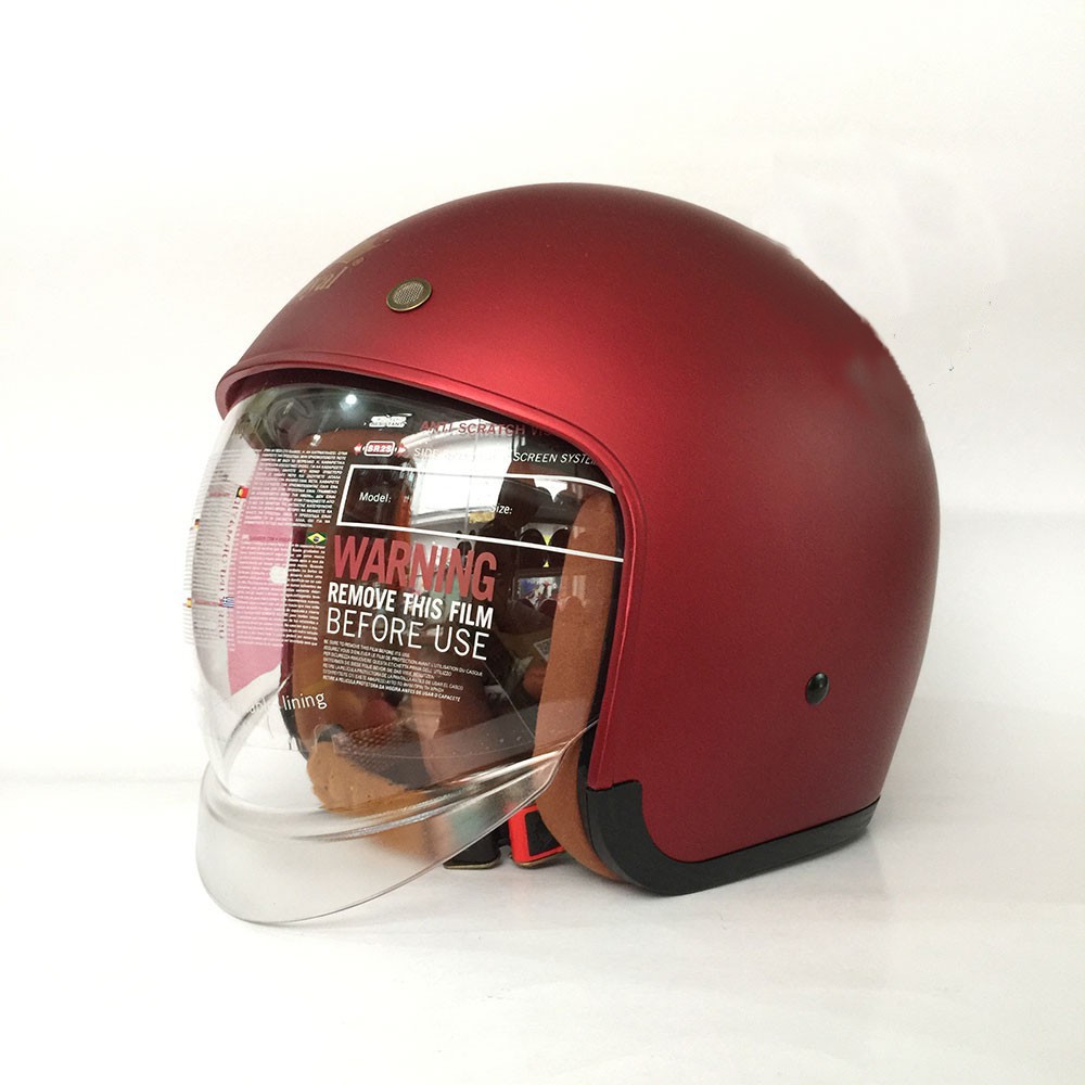Mũ bảo hiểm kính âm Royal M139 màu đỏ đô