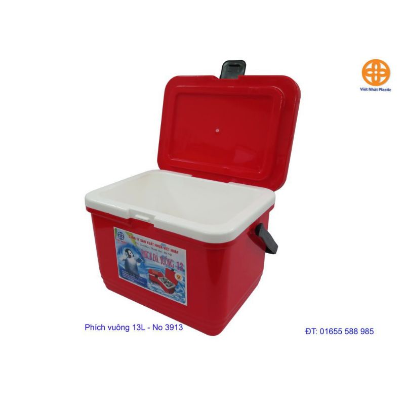 Phích đá vuông giữ nhiệt 13L, 16L Việt Nhật, phích đá đa năng