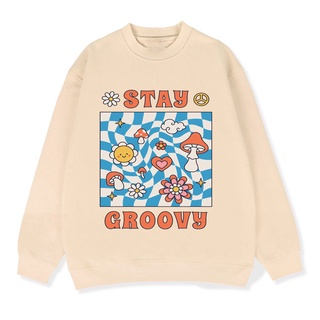 Sweater hoa stay nỉ bông trước ngực cực chất