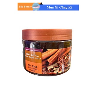 Tẩy da chết tế bào chết body quế hồi cà phê Nga hãng Bilena mẫu mới 380g