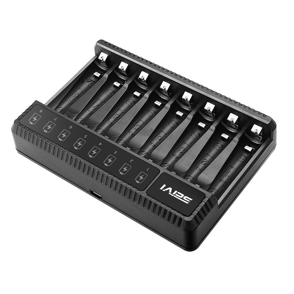 MYRONGVN Đế Sạc Pin AA / AAA NiMH Có Đèn LED Báo Hiệu Thông Minh Tiện Dụng