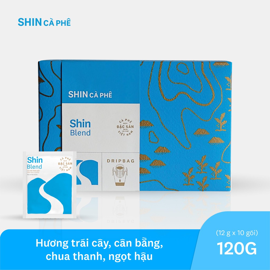 Bộ quà tặng_Phin Giấy tiện lợi SHIN Cà Phê - DripBag SHIN Blend hộp 10 gói | BigBuy360 - bigbuy360.vn