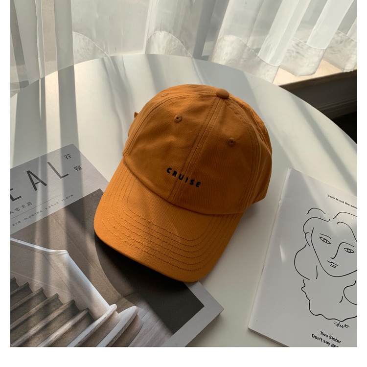 Mũ thêu chữ đơn giản phong cách Hiphop Hàn Quốc YKD