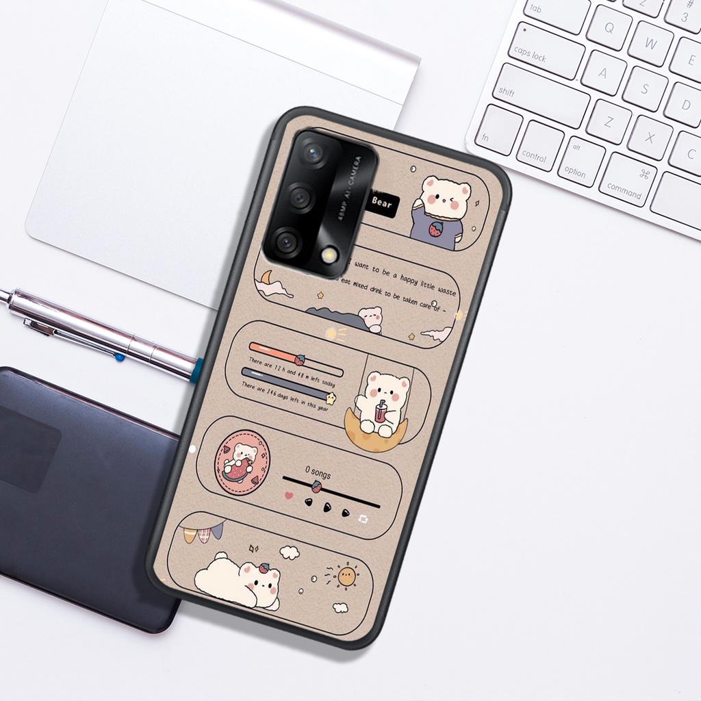 Ốp Lưng Oppo A54 4G - A54 5G - A55 4G - A55 5G , In Hình "Lovely Bear". Đẹp, Bền, Màu Sắc Bắt Mắt.