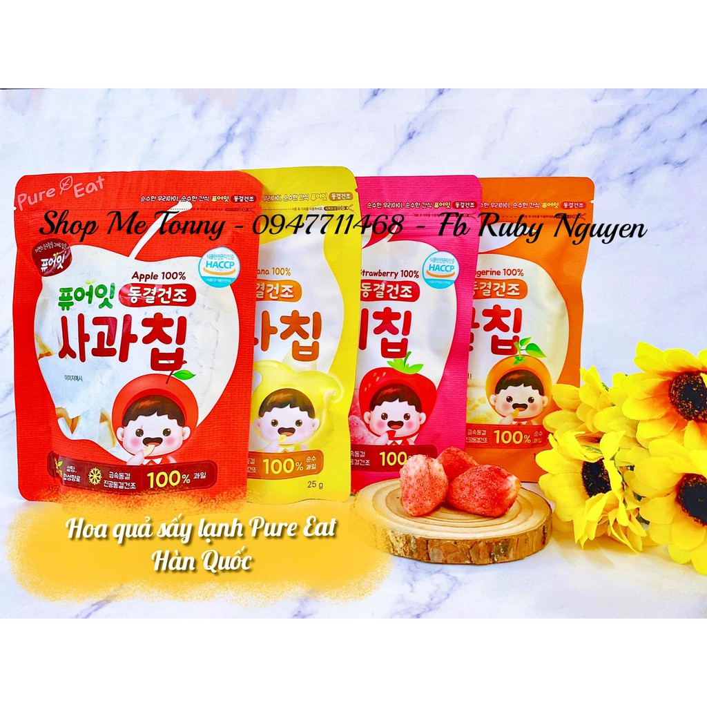 Hoa quả sấy lạnh PURE EAT ( date 2022)