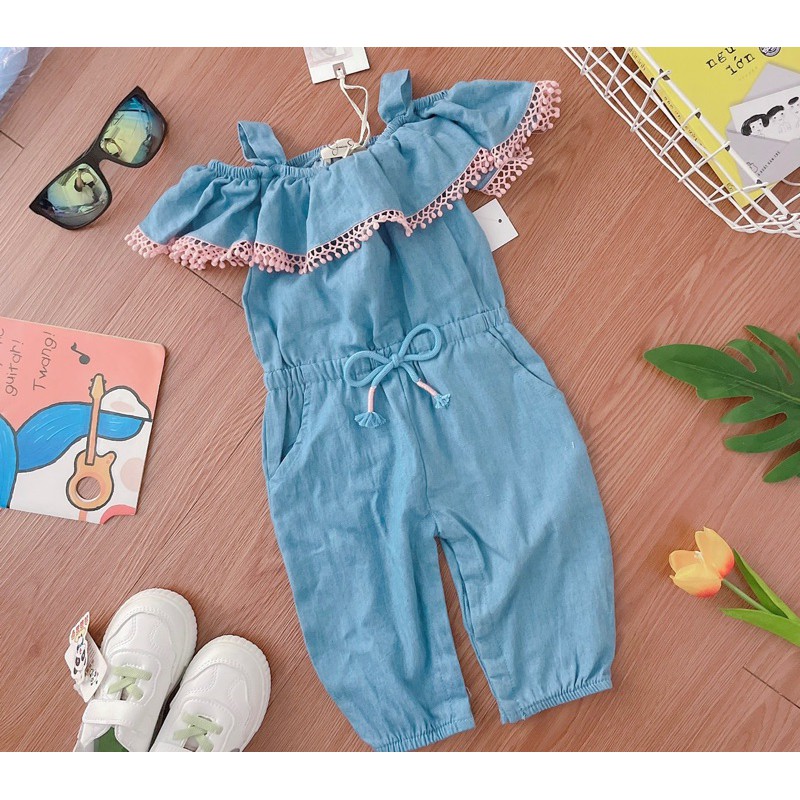 Jumsuit denim mềm - RABBITSHOP