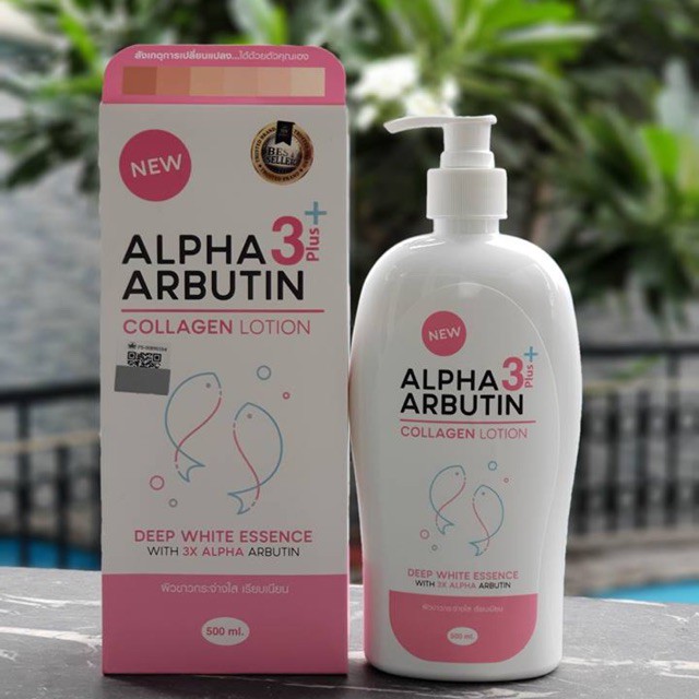 [Hàng Chuẩn] Sữa Dưỡng Thể Trắng Da Collagen Alpha Arbutin 500ml Thái Lan