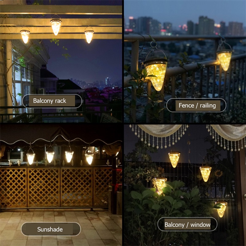 Đèn LED Năng Lượng Mặt Trời Chống Thấm Nước Trang Trí Sân Vườn