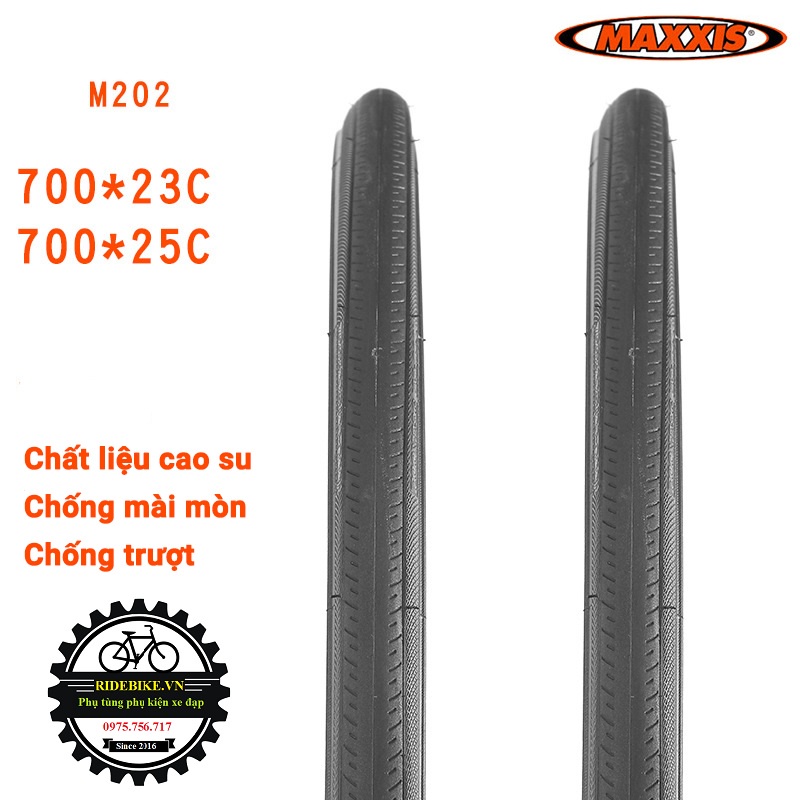 Vỏ lốp xe đạp Maxxis M202 700x23c/25c - 1 chiếc