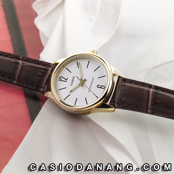 Đồng hồ nữ dây da Casio chính hãng Anh Khuê LTP-V005GL-7BUDF (28mm)