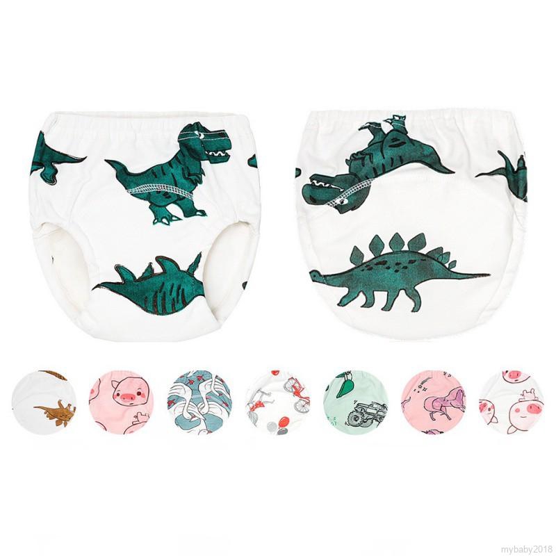 MYBABY Baby Bread  Leak-Proof Washable Gauze Learning Diaper Pants