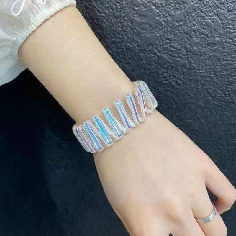 Dây Cột Tóc Lò Xo Có Ánh Nhũ Siêu Xinh