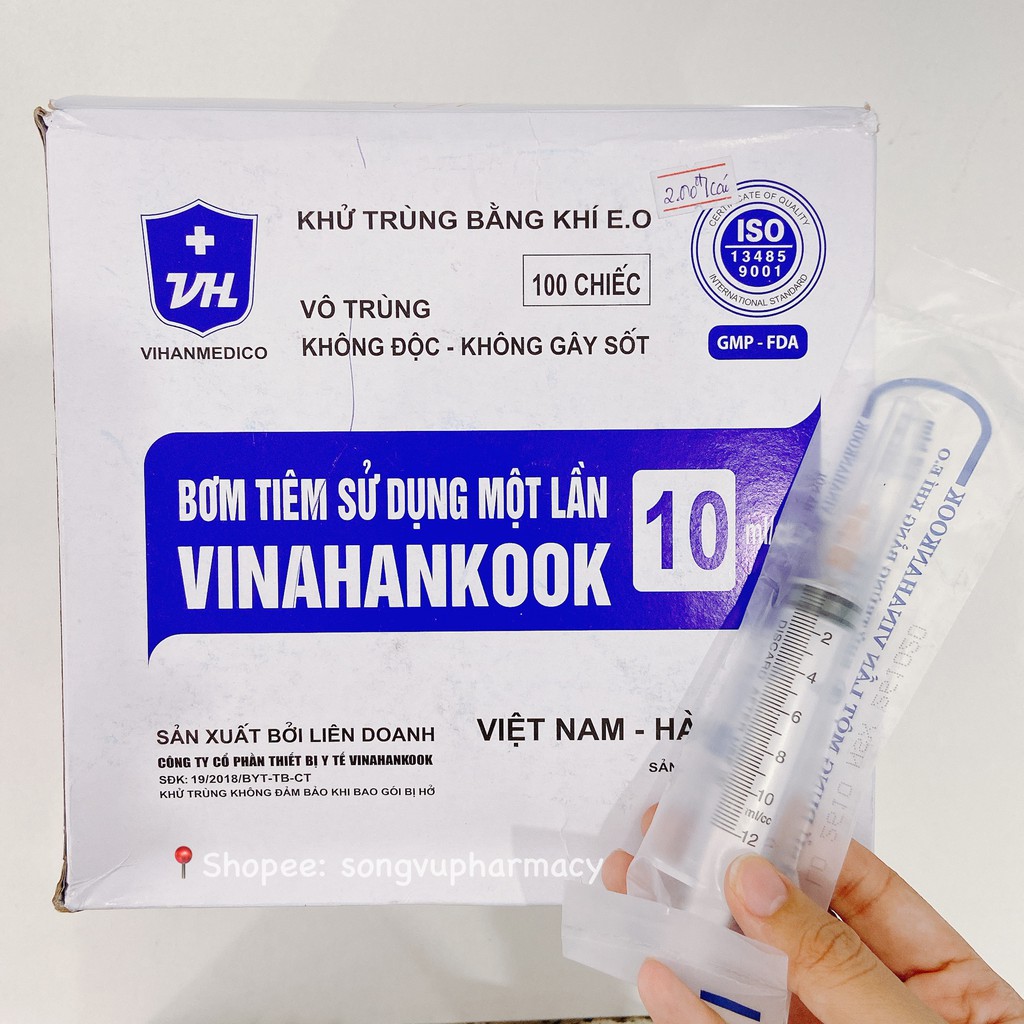 Bơm tiêm sử dụng 1 lần 1ml - 3ml - 5ml - 10ml - 20ml