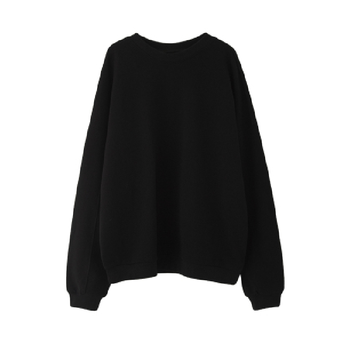 Women Korean Fashion Solid Color Round Neck Sweater High Quality New