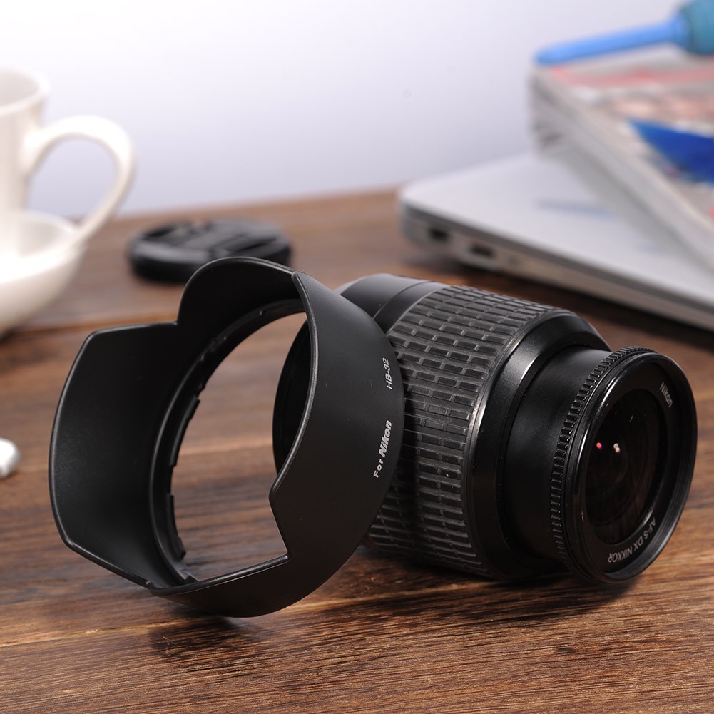 Loa che nắng HB-32 67mm cho ống kính máy ảnh Nikon D90 D5200 D5100 18-105mm 18-140mm