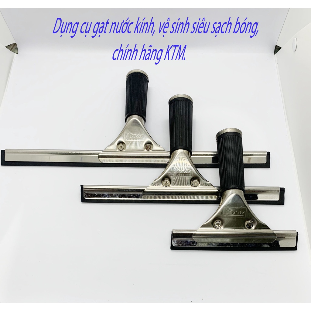 Dụng cụ gạt kính, gạt nước chính hãng KTM kính chất liệu inox cao cấp, hàng chuyên dụng vệ sinh siêu sạch bóng.
