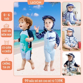 Đồ Bơi Bé Trai Tay Dài Liền Thân | Bộ Bơi Bé Trai Cao Cấp