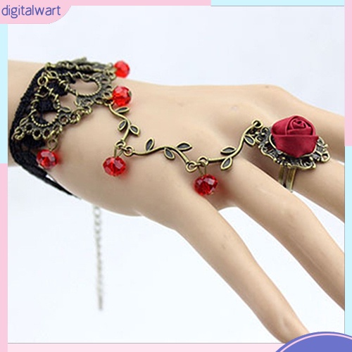 Vòng Đeo Tay Ren Nối Nhẫn Phong Cách Cổ Điển Thanh Lịch Dành Cho Nữ