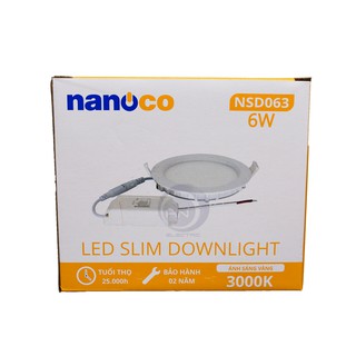 Đèn LED downlight âm trần siêu mỏng Nanoco  (NSD0661) Panasonic