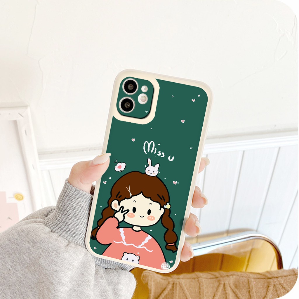 [ IPHONE ] Ốp Lưng Màu Bảo Vệ CAMERA Miss u couple ốp iphone 12 pro /x/ 8plus/11 pro/11/12 pro max/13/promax tr1124