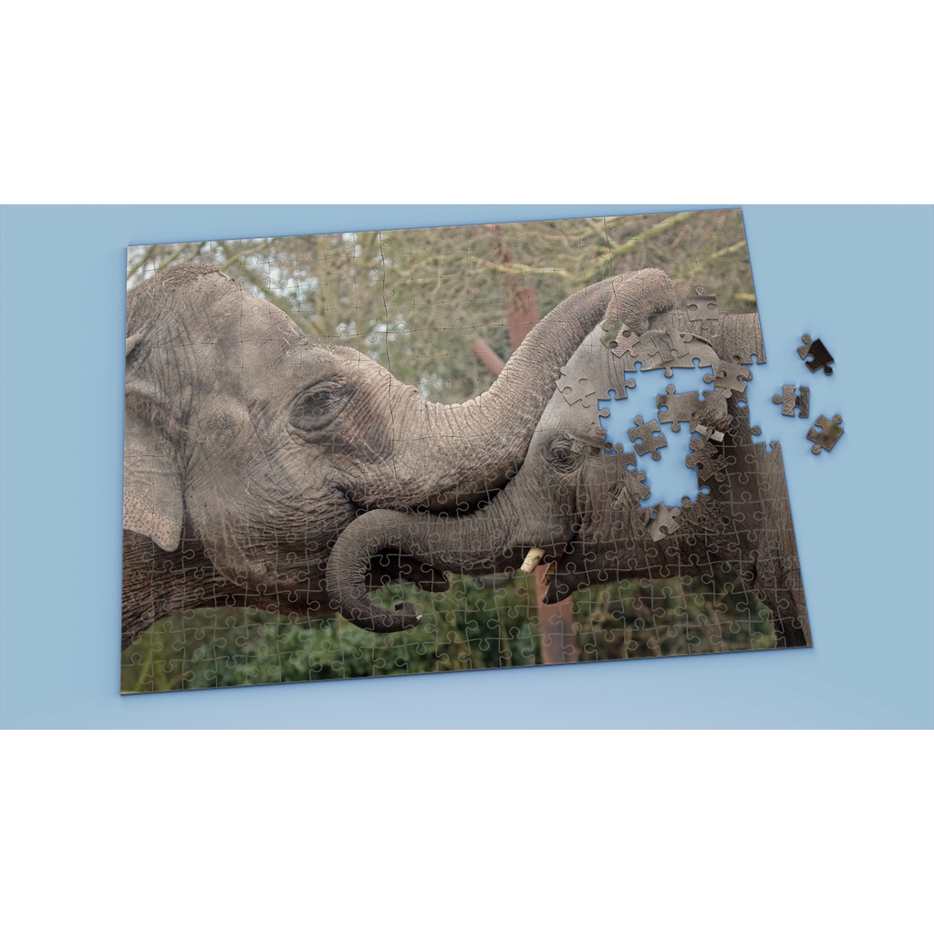 Tranh ghép hình Animal - Tranh ghép hình ELEPHANT - Mẫu 1 - Nhận in hình tranh ghép theo yêu cầu