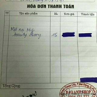 [TRUNG] Mặt nạ My beauty Diary