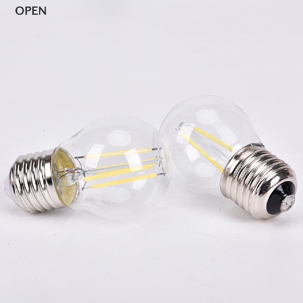 Bóng Đèn LED Sợi Thủy Tinh 2W / 4W / 6W E27 COB G45 Hình Ngọn Lửa