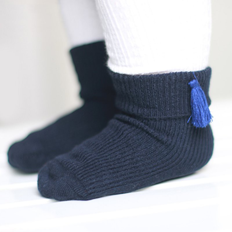 Cute Solid Warm Socks for Baby Girl Boy Anti-slip Socks