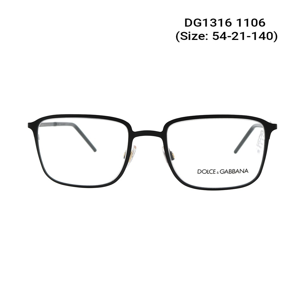 Gọng kính nam nữ chính hãng Dolce &amp; Gabbana DG1316 màu sắc thời trang, thiết kế dễ đeo bảo vệ mắt